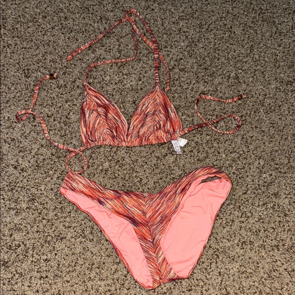Becca Vibrant Multicolor Bikini Set